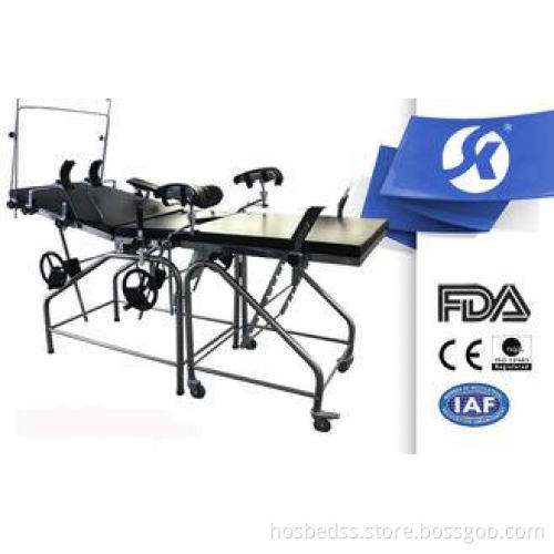 Adjustable Medical Gynecology Examination Table With Manual